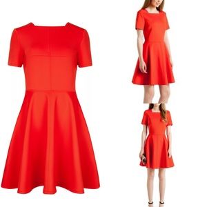 TED BAKER LONDON Red Mini Dress Size 1